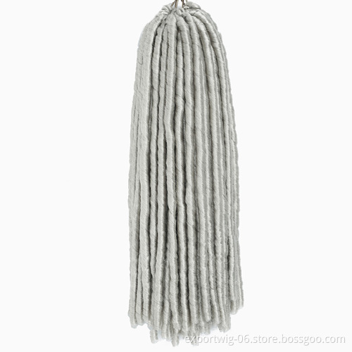 Straight Dread Locs Hair 14 inch Faux Locs Crochet Braid Hair Dread Lock Synthetic Hair Extensions